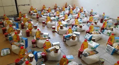 توزیع ۲۵۰ بسته غدایی میان نیازمندان چاراویماقی